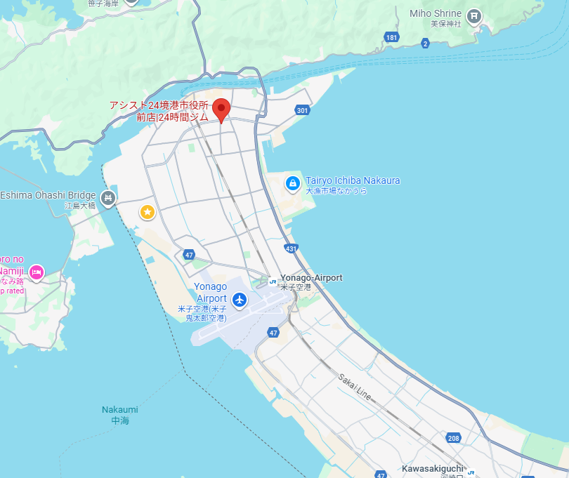 境港地図 境港地図